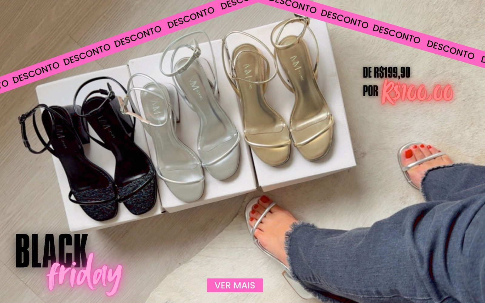 BLACK FRIDAY DE CALÇADOS FEMININOS MM STORE SHOES